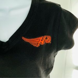 Harley Davidson Cap Sleeve Stretch T-Shirt